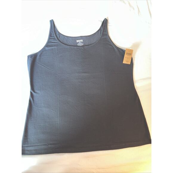 NWT Duluth Women's 2XL No-Yank Cami Stretch Cotton Tank Top Color: Coal - Picture 1 of 8